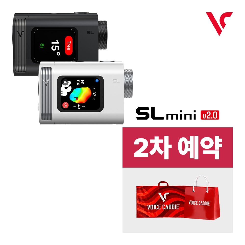 [2차 사전예약] 보이스캐디 SL mini v2.0 OLED 레이저 골프거리측정기 (쇼핑백+볼타월 Gift)