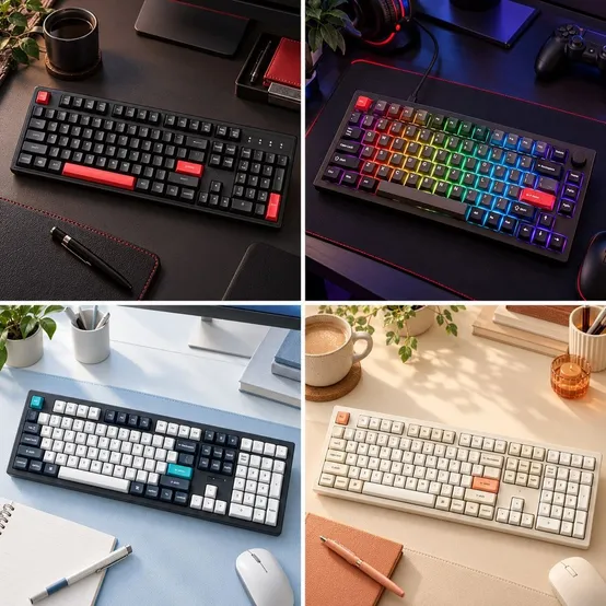 키크론 K10 PRO SE2 ZMK 레트로 파스텔 유무선 바나나축 풀배열 사무실 기계식 키보드