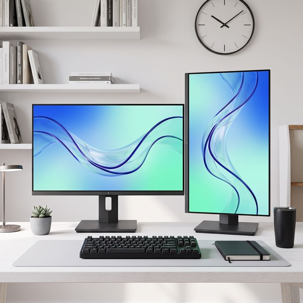 주연테크 [혜택가 126,100원]주연테크 V27Q120MC QHD 모니터 120Hz USB-C 피벗 68~69cm(27인치)