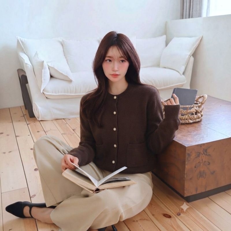 아이잗컬렉션 돌먼 주머니 가디건 (CSAE1CD311)