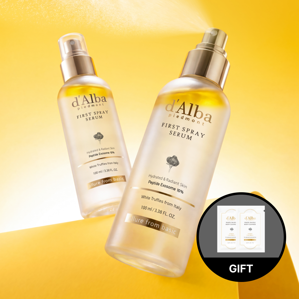 [2개][26년 리뉴얼] 퍼스트 스프레이 세럼 펩타이드 100ml(2개)+오일 세럼 바디 클렌저 7ml 2매 증정