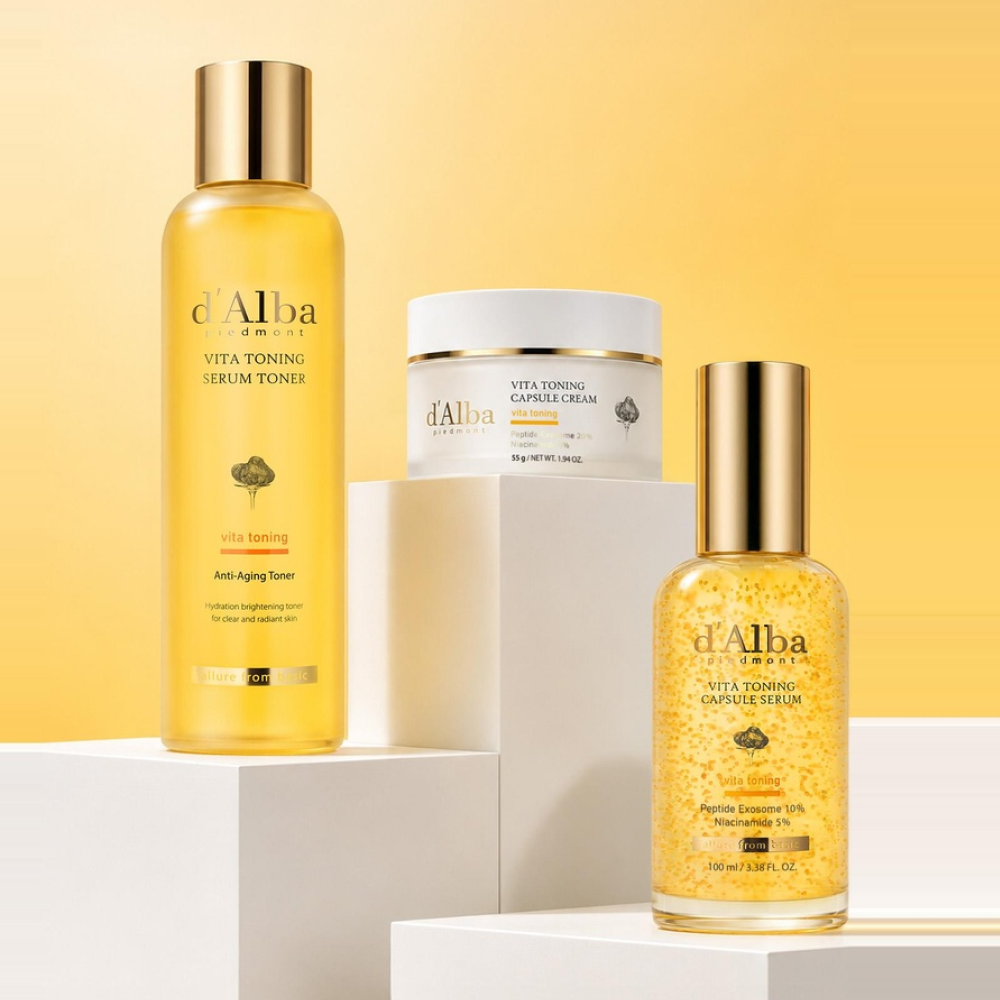 [잡티케어 3종 프로그램] 달바 비타 토너 180ml+세럼 나이아신아마이드 5% 100ml+크림 나이아신아마이드 5% 단지형 55g