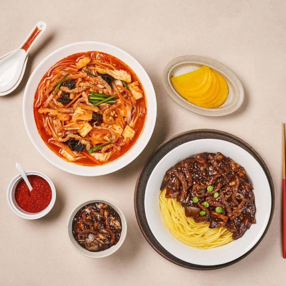 [TBK] 홍콩반점 고기짜장 & 고기짬뽕 4팩 세트 (각 2팩 / 8인분)