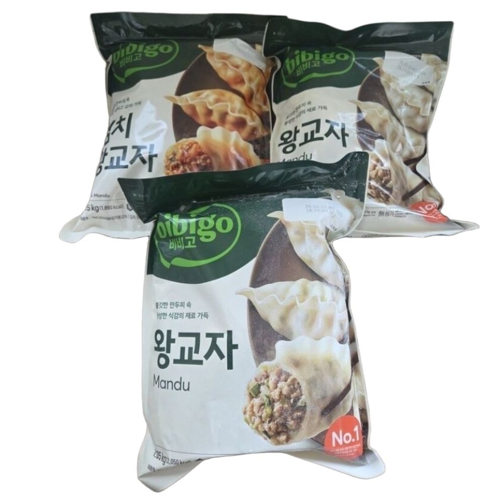 [씨제이제일제당(주)]비비고 왕교자 1.05kg 2봉 김치왕교자 1.05kg 1봉 총 3봉 대용량 냉동만두 세트
