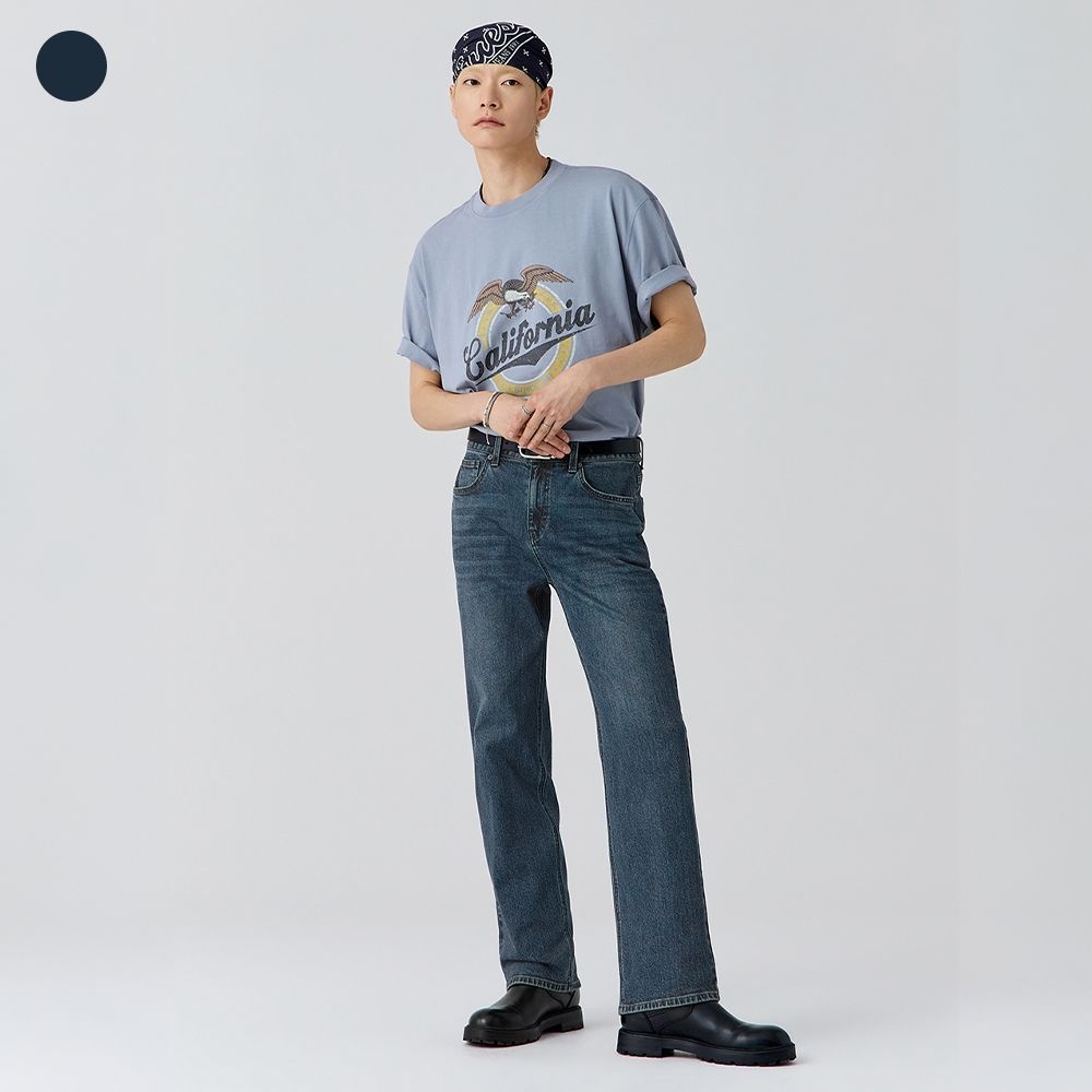 남성 DBL톤 와이드핏 데님 MQ3D9153