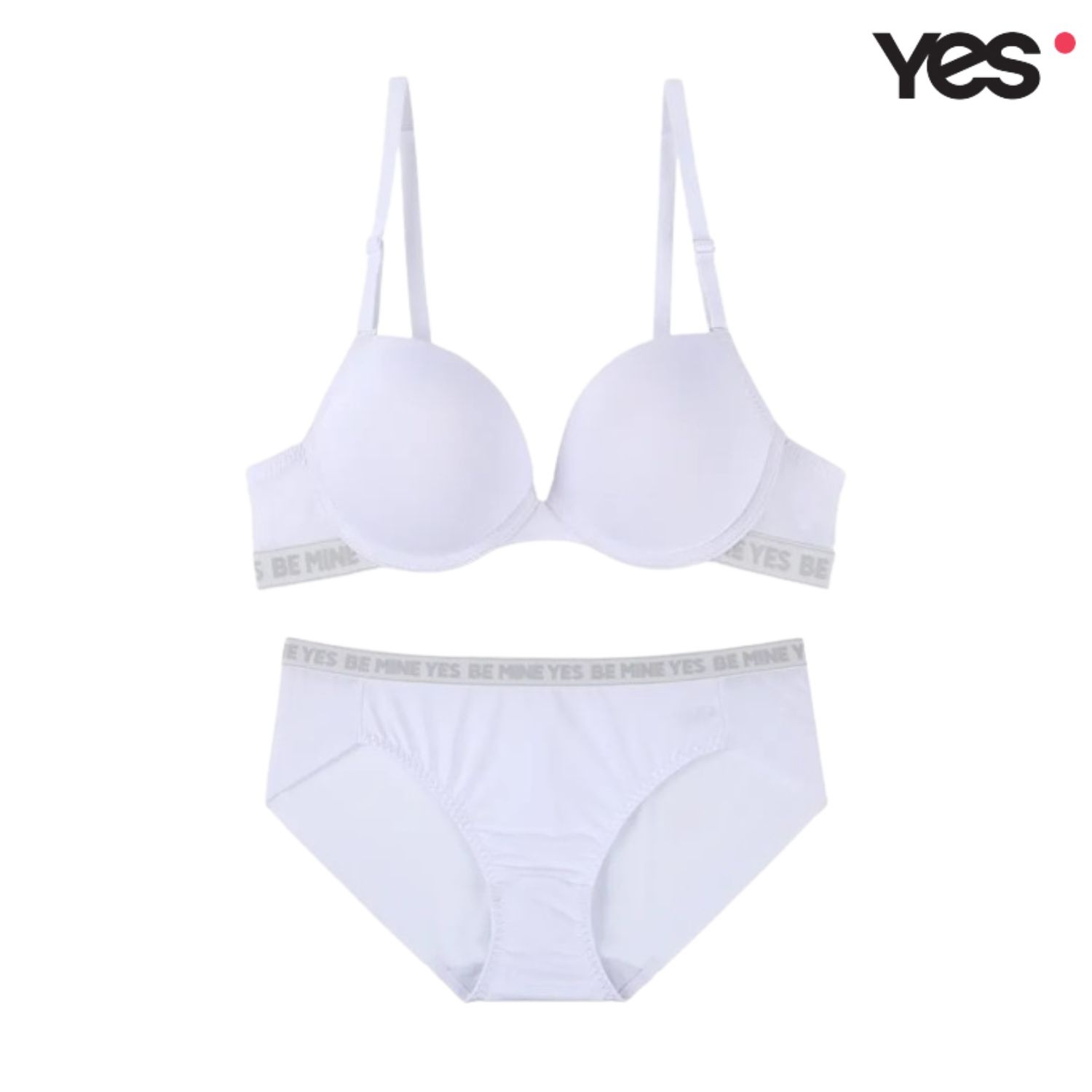 [롯데백화점] 예스 베이직 화이트 브라 헴팬티 세트 YDWBZ471YDWPZ471