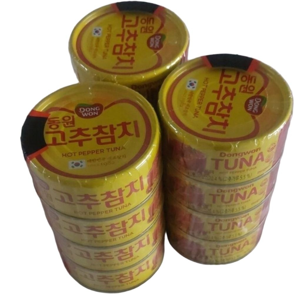 [(주)동원F&B / 삼진물산(주)]동원 매콤달콤 고추참치 대용량 반찬 안주 캠핑 필수 밥도둑 150g 12캔