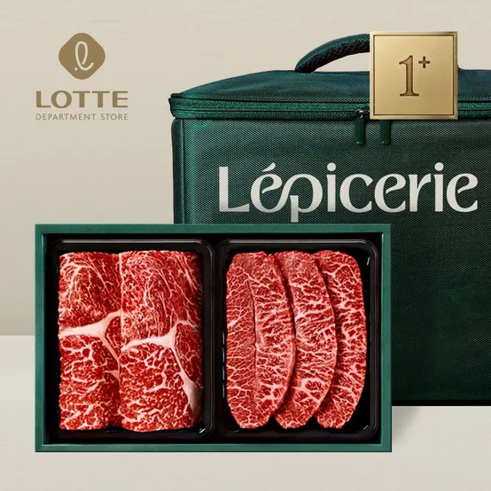 1+등급 한우세트 청명4호 (0.8kg, 각400g 등심+부채살)