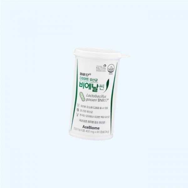비에날씬 비에날씬 BNR17 다이어트 유산균 모유유래 체지방감소 캡슐 60캡슐 2개 450mg x 5296243