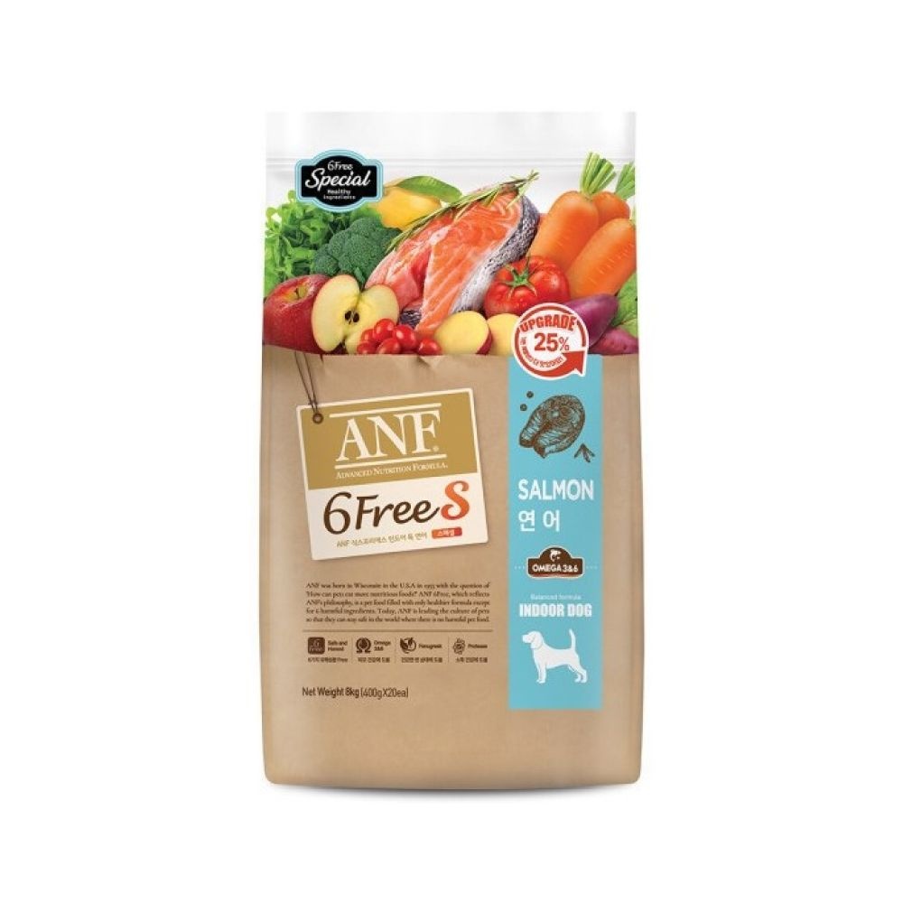 ANF 식스프리 에스 연어 소고기 오리 양고기 8Kg 반려견 강아지 사료 6FREE S