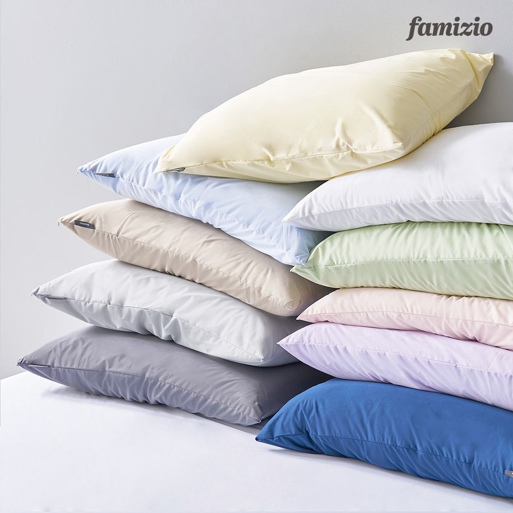 [시크릿 40%쿠폰 5,900원~] 1+1 진드기차단 호텔 방수 베개커버 단품/세트 40x60 50x70 10컬러