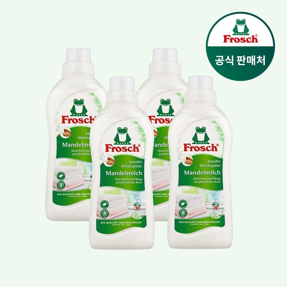 프로쉬 (현대Hmall) [프로쉬] 아몬드밀크 섬유유연제 750ml 4개