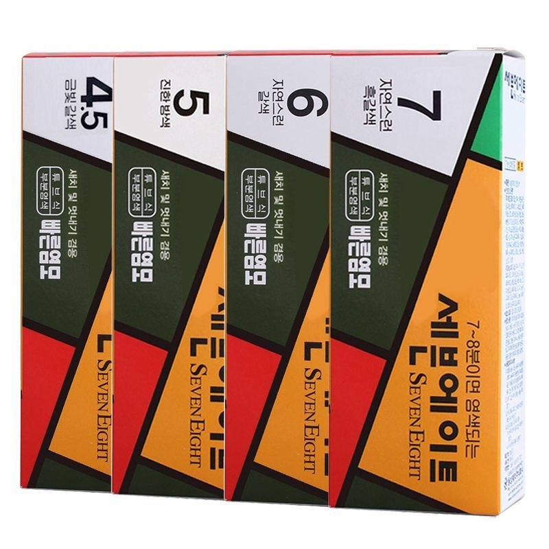 동성제약 세븐에이트 새치 염색약 4개+염색도구+클렌징폼 225ml