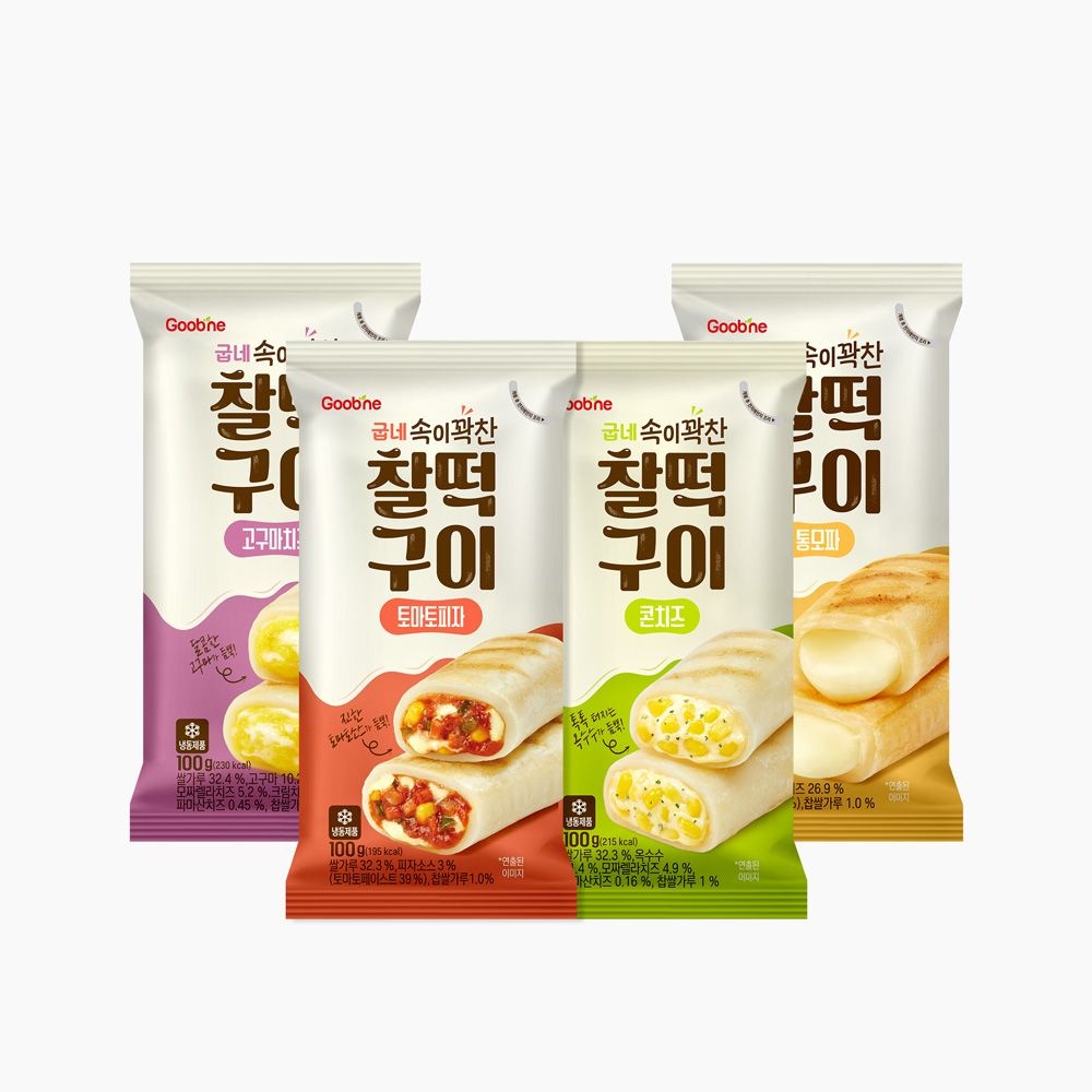 굽네몰 굽네 속이꽉찬 찰떡구이 4종 혼합 20팩