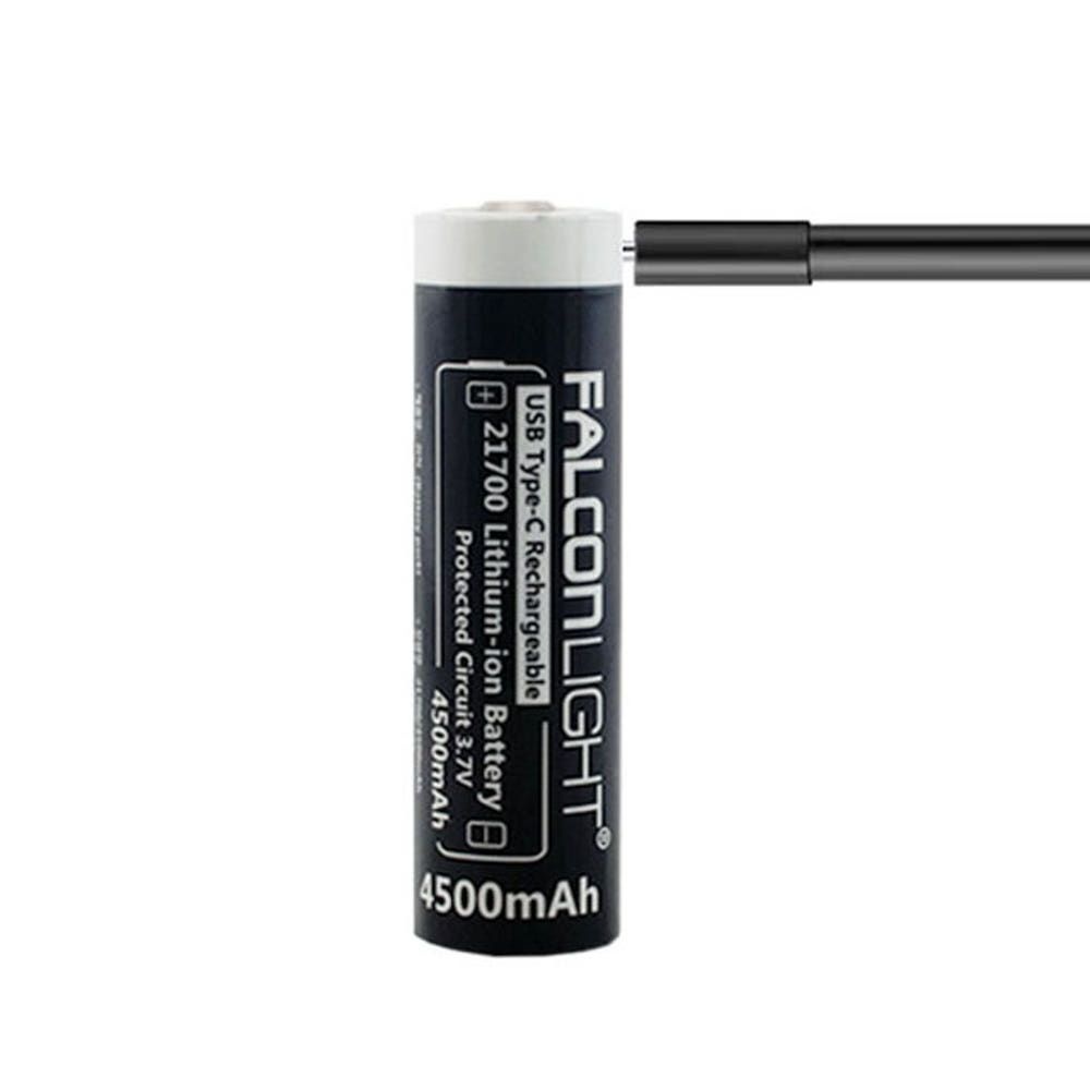 팔콘라이트 팔콘라이트 리튬이온배터리 4500mAh 21700 X 1개, C타입 충전식 보호회로