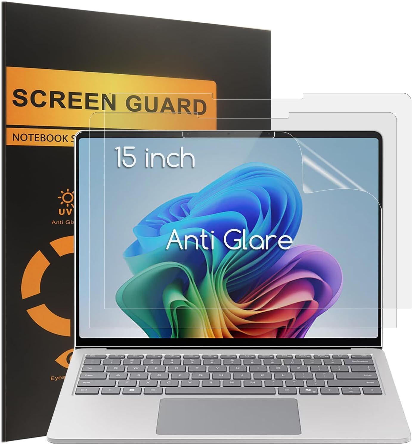 [해외] KEANBOLL 3-팩, Surface Laptop 7 15인치용 디자인 / 8 스크린 프로텍터 (2026-2025-2024 AIPC), 눈부심 방지 및 지문 (무광) 쉴드