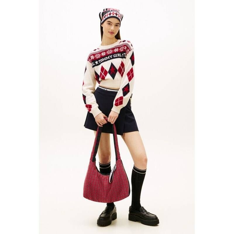 타미진스 타미진스 Tommy Girl 여성 타미걸 페어아일 크루넥 스웨터 T32G0KTO69TWT1 P7Q3R8S1 T6V9W2X4