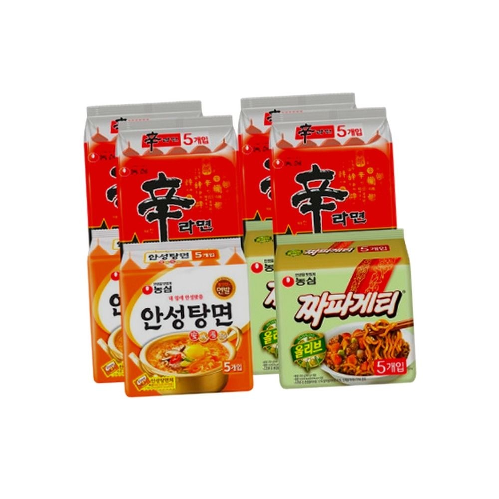 신라면20입 +안성탕면10입 +짜파게티10입 (총 40봉)