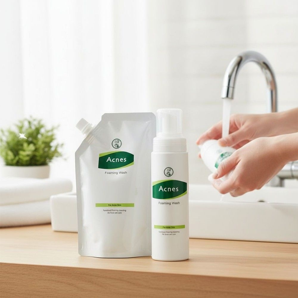 아크네스 풍성한 거품 세안 포밍워시 200ml+리필 200ml