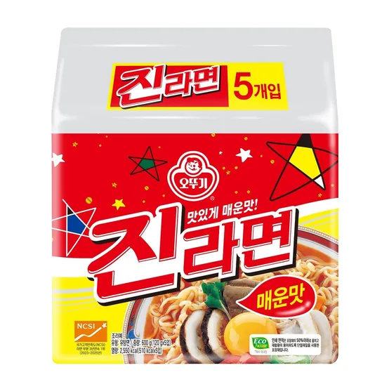 오뚜기 진라면 매운맛 (120G*5)