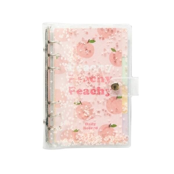 (현대Hmall) 아트박스 peachy PVC 스팽글 6공 다이어리커버 (A6)
