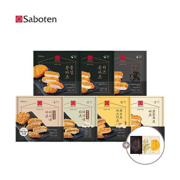 [사보텐(식품)] [사보텐] 일본 정통 등심돈까스 6팩 외 전제품 균일가 모음전+소포장 소스 3종(돈까스,참깨,유자)