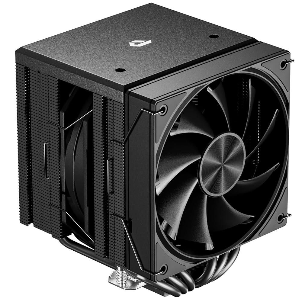 UpHere [해외] CPU 쿨러 에어, 120mm PWM 팬이 있는 듀얼 타워 ARGB 쿨러, AM5/AM4/AM3용 6개의 히트 파이프 에어 , 인텔 LGA1851/1700/1150/2011/2