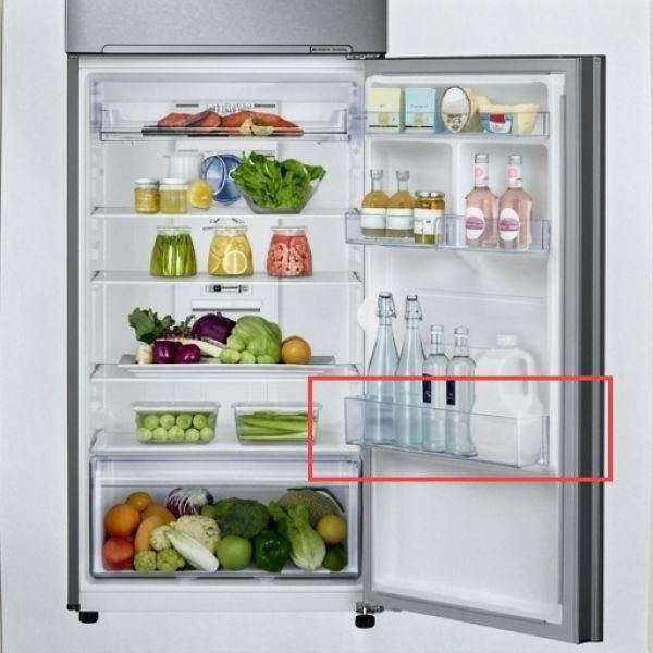 삼성전자 삼성 냉장고 선반 <b>RT38K5039SL</b> 냉장실 문 최하단 병꽂이 1개, 수납 정리 부품