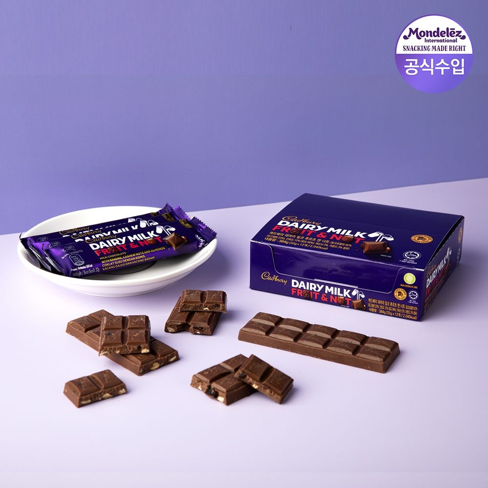 캐드베리 데어리 밀크 후르츠 앤 너트 32g x 12개입