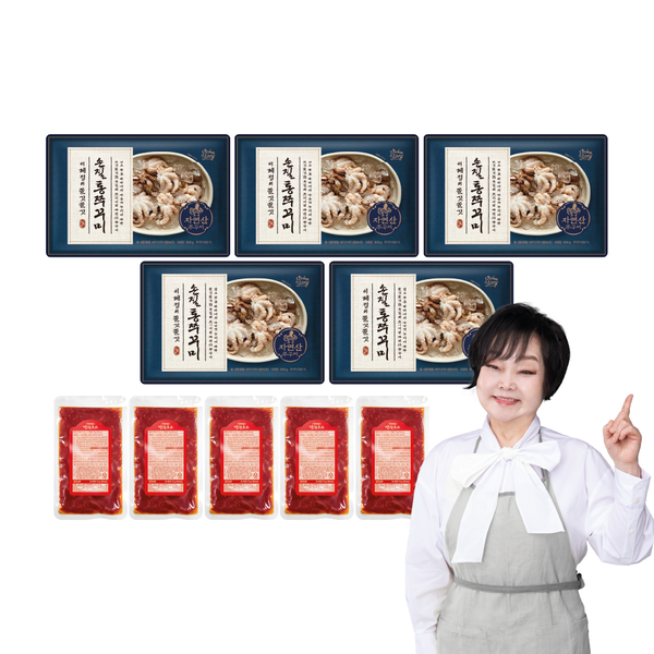 키친스토리 빅마마 이혜정의 손질 통쭈꾸미 500g x 5팩  + 빅마마 만능소스 5팩