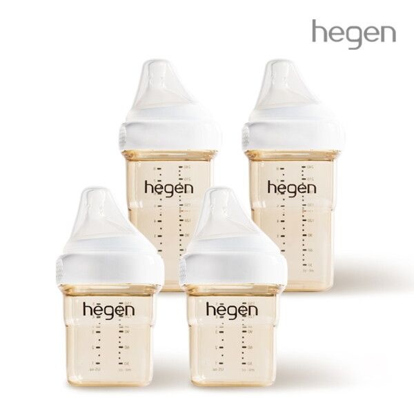 [헤겐] 애착젖병 PPSU 150ml 2P+240ml 2P(1,2단계 젖꼭지 포함)