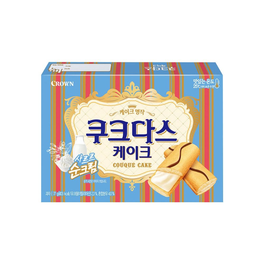 크라운 쿠크다스케이크 77g X 1개
