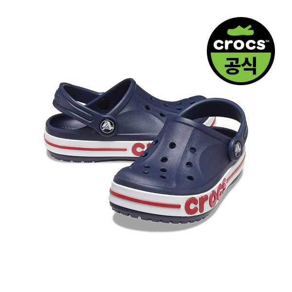 크록스 [패션플러스][크록스][공식] 유아 BAYABAND CLOG T NAVY (25SKCL207018)