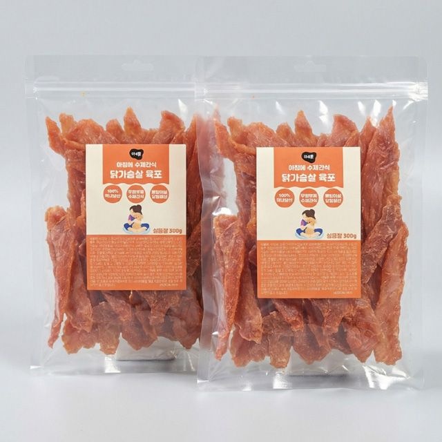 대용량 닭가슴살 육포 300g x 2개세트