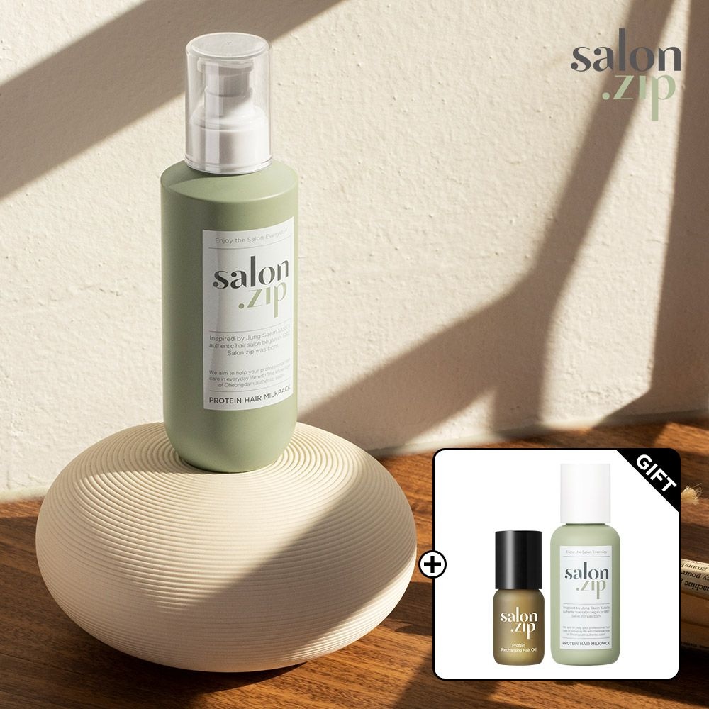 살롱집 정샘물 살롱집 단백질 헤어 밀크팩(+밀크팩 50ml+오일미니)