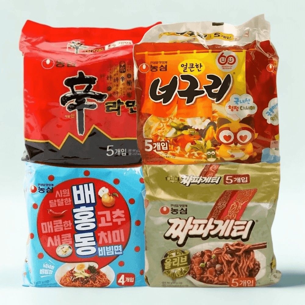 농심라면 4종세트 신라면 너구리 배홍동 짜파게티 총19개