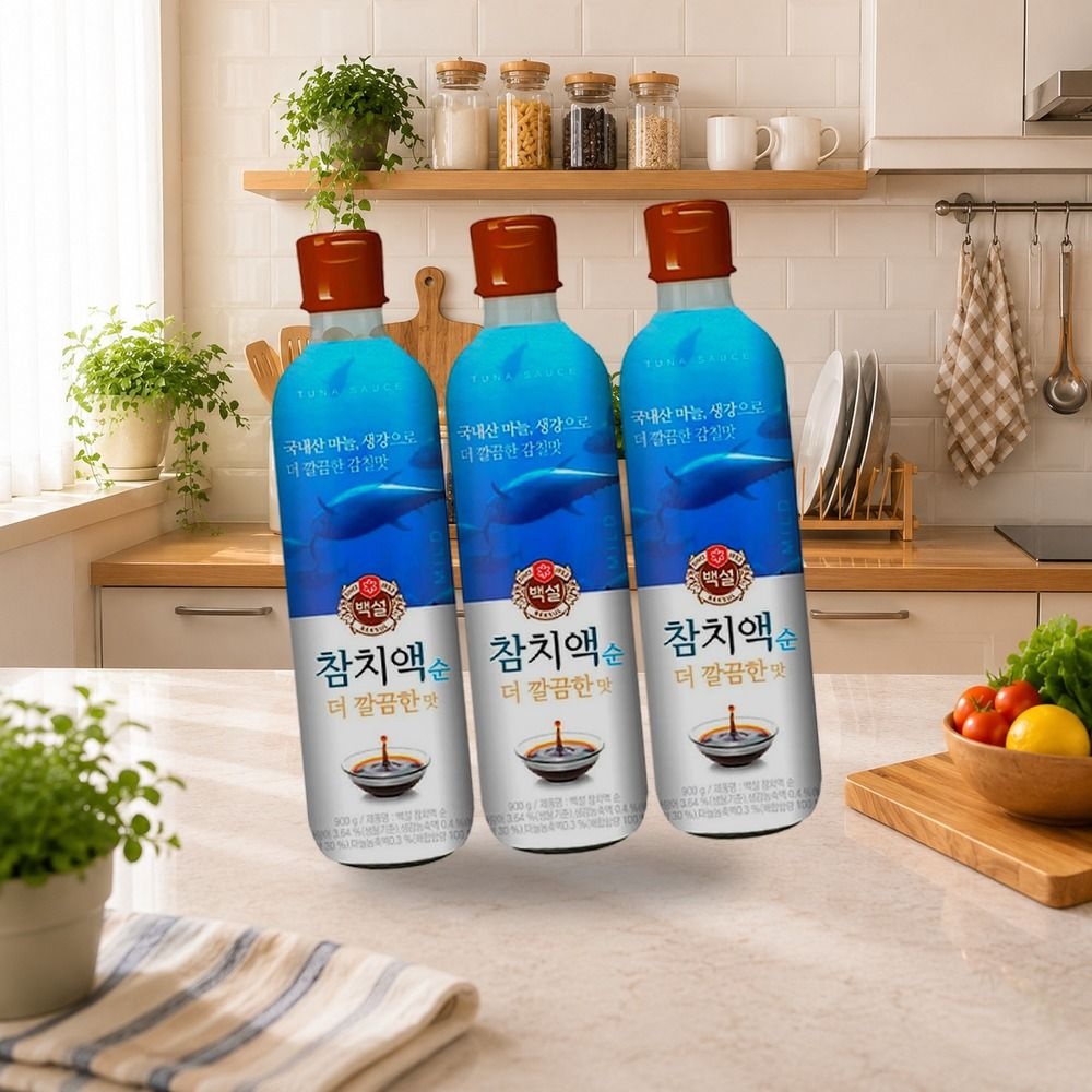 백설 참치액 순 더깔끔한맛 900g 3개