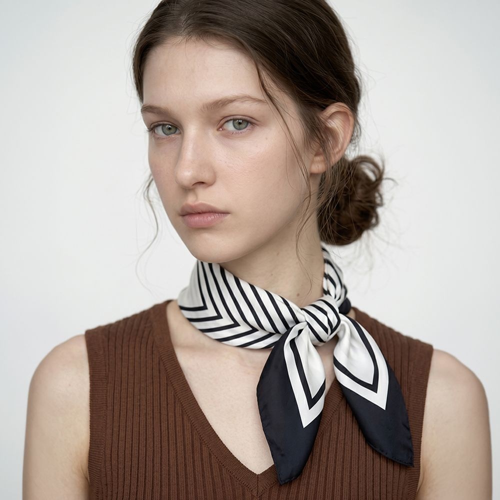 [룩캐스트]리나 실크 스카프 / LINA SILK SCARF_2colors