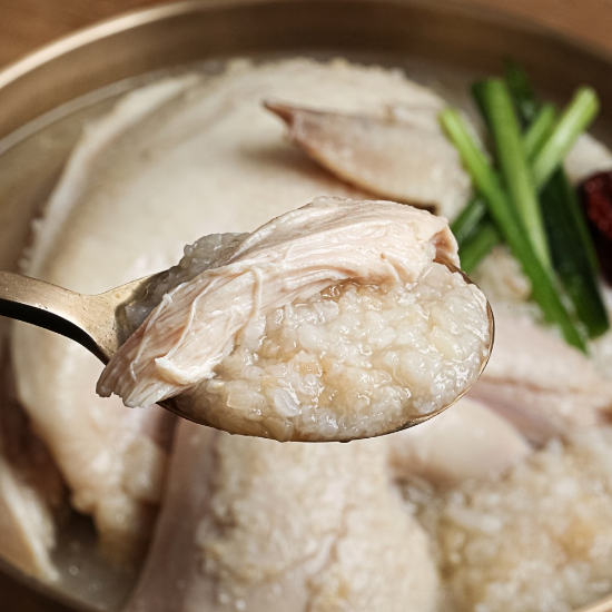 I[무보까국밥] 착한삼계탕 1kg x 4팩, 국내산 보양식 누룽지 삼계탕 실온보관