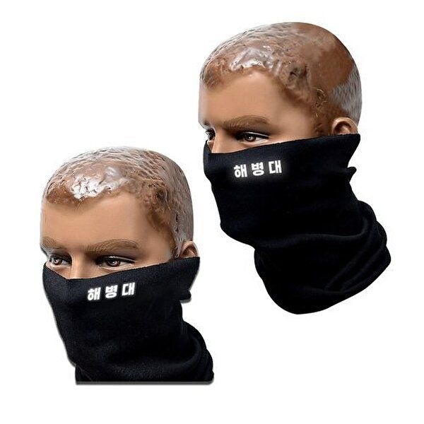 해병대 검정색 국산 반사필름 넥워머-W98E27D