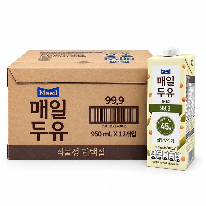 매일유업 매일유업 매일두유 99.9 950ML 12팩 x 2상자 총 24팩