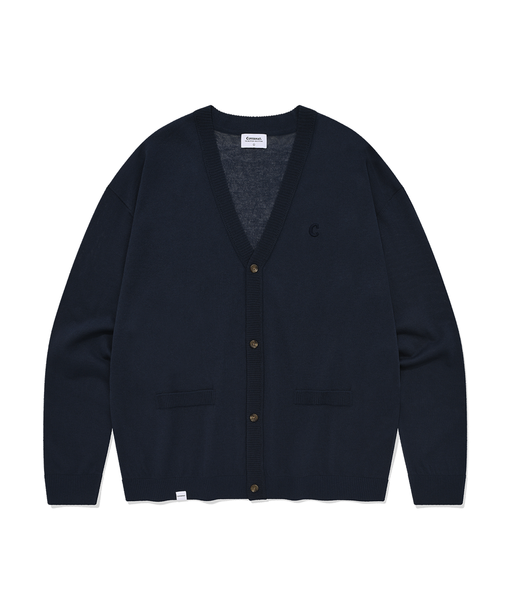어센틱 메쉬 가디건 Navy