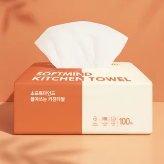 소프트마인드 뽑아쓰는 키친타월 100매 9개입