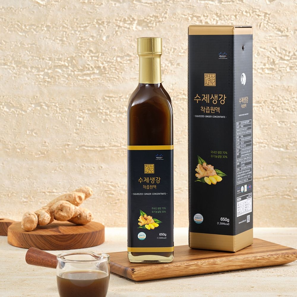 [최종가 19,760원] 정선사위 국산 생강 착즙원액 650g 생강청 생강차