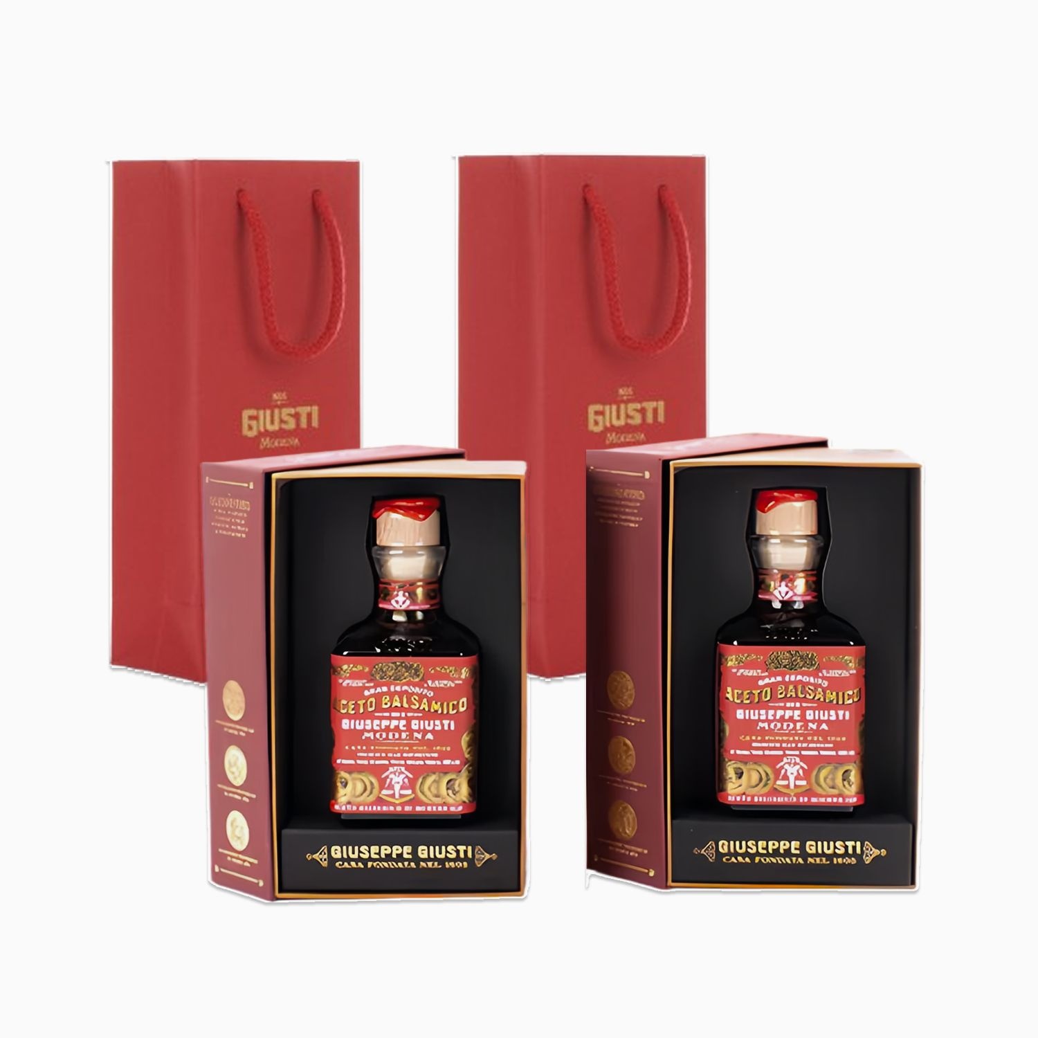 3메달 큐빅 리카르도 발사믹식초 250ml 2병 선물세트 (쇼핑백 포함) [관부가세포함]