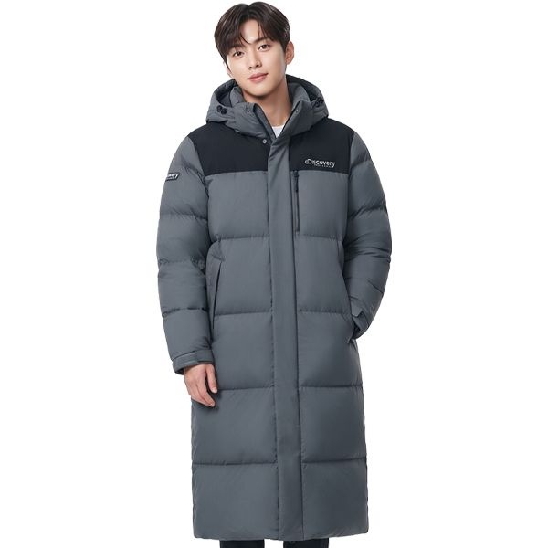 디스커버리 익스페디션 디스커버리 남성 반슬리 다운 롱 패딩 DMDJ8E046-GRD
