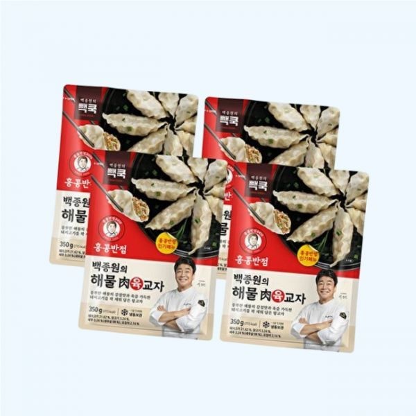 더본코리아 더본 백종원의 홍콩반점 해물육교자 만두 350g x 2+2 (총 4봉) 59211307 5105393