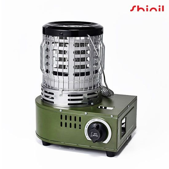 신일전자 SCG-1400W 가스 캠핑난로 낚시 야외 휴대용 카키 298522