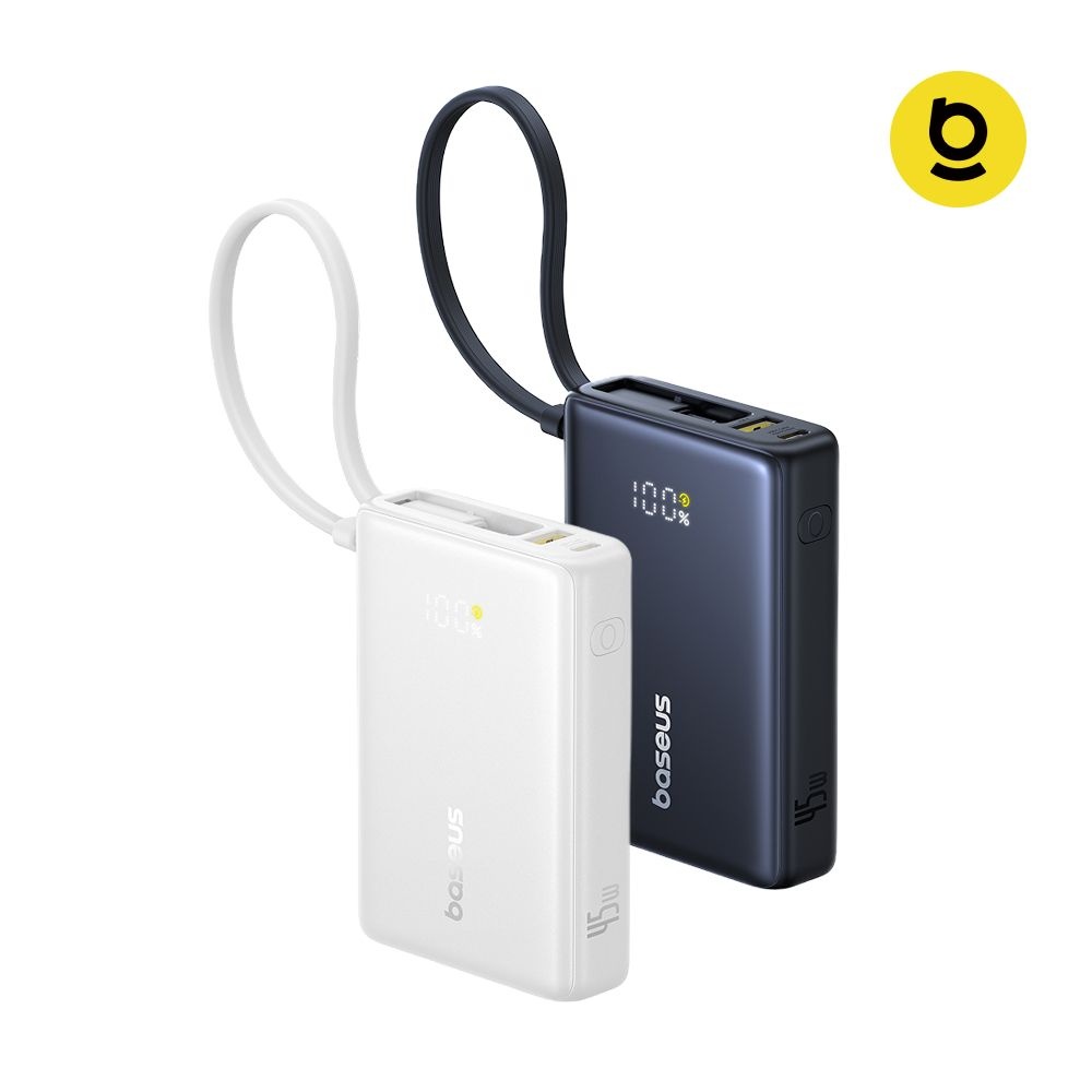 베이스어스 베이스어스 보조배터리 케이블 일체형 디스플레이 초고속충전 피코고 10000mAh 45W
