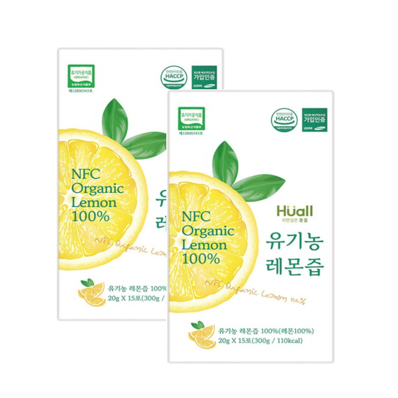 휴올 유기농 레몬즙 20g x 15포 x 2개